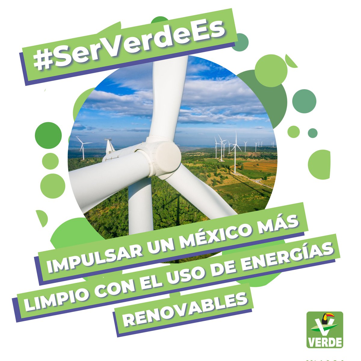 #SerVerdeEs

Apostar al uso de energías renovables para reducir la contaminación y proteger el planeta.

#SomosVerdes