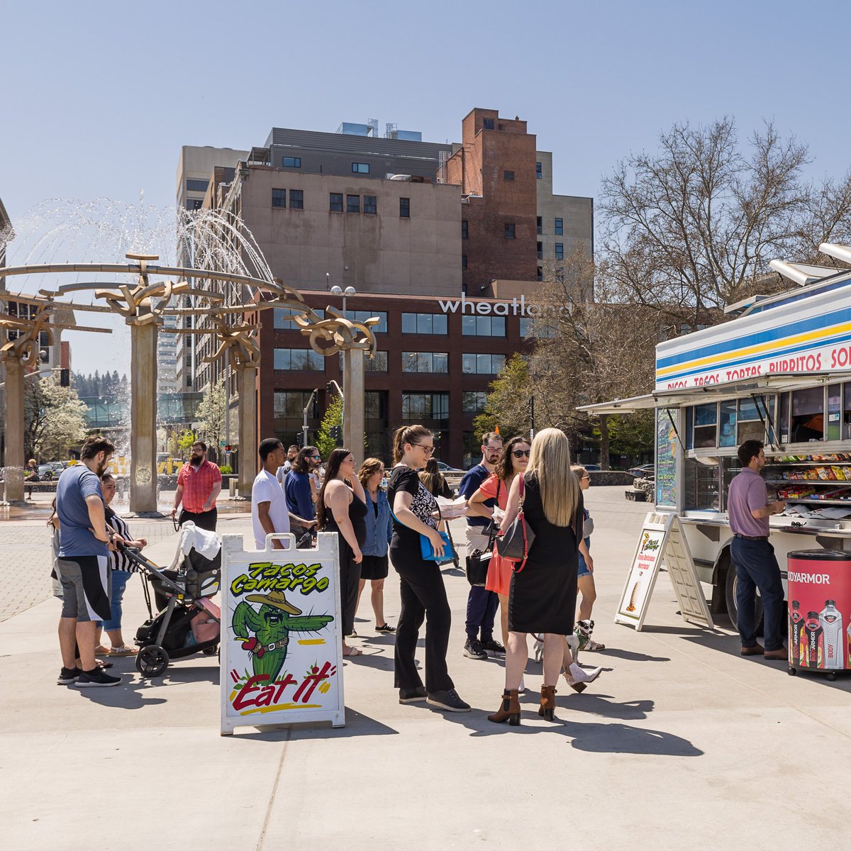 🍽️ Riverfront Eats Food Truck Series returns to the orange Howard St. bridge on Tuesday, June 3 from 11am-2pm! Check out our food truck schedule for the season below. 👇

June
• 6/3: Surge Coffee, Jerusalem, Cuban Way, Madfire Kitchen, MacDaddy's, Sabor Latino, A&amp;R Obentos
•