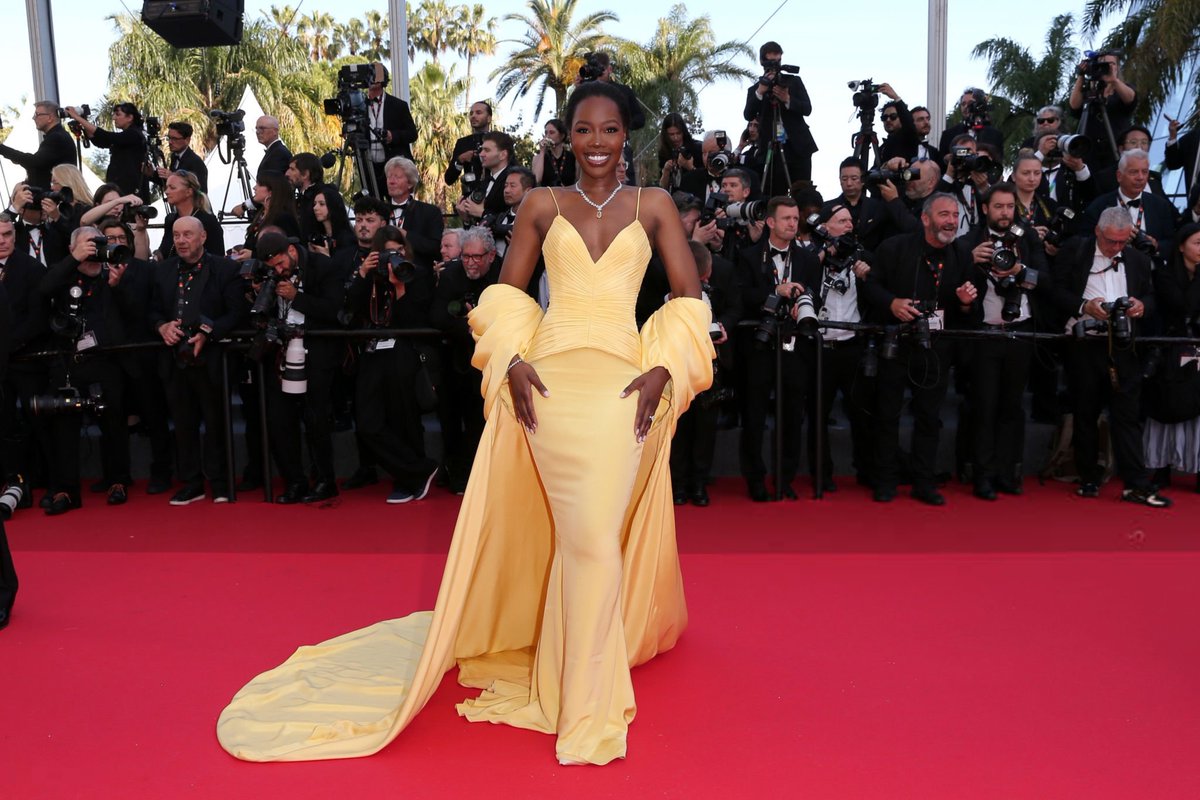 beyzanurapaydin's tweet image. Melissa Holdbrook-Akposoe attending Cannes Film Festival