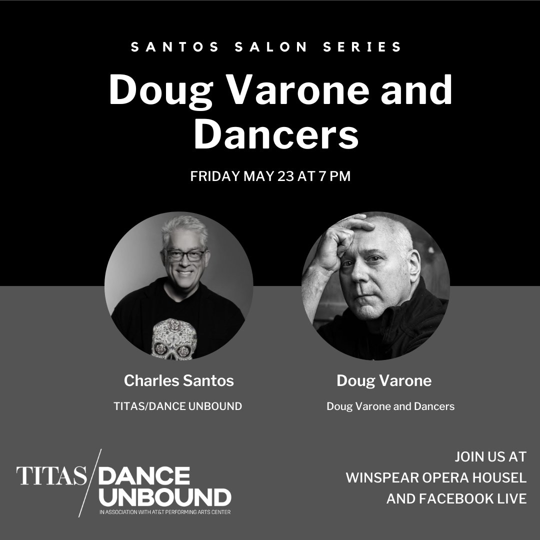 TITAS/DANCE UNBOUND (@titasdance) on Twitter photo Join us before the show on Friday, May 23, at 7 PM at the Winspear Opera House and on Facebook Live with Founder and Artistic Director Doug Varone <a href="/DovaDance/">Doug Varone &Dancers</a>
You can RSVP at the link: bit.ly/3H0u8JU Join us before the show on Friday, May 23, at 7 PM at the Winspear Opera House and on Facebook Live with Founder and Artistic Director Doug Varone <a href="/DovaDance/">Doug Varone &Dancers</a>
You can RSVP at the link: bit.ly/3H0u8JU