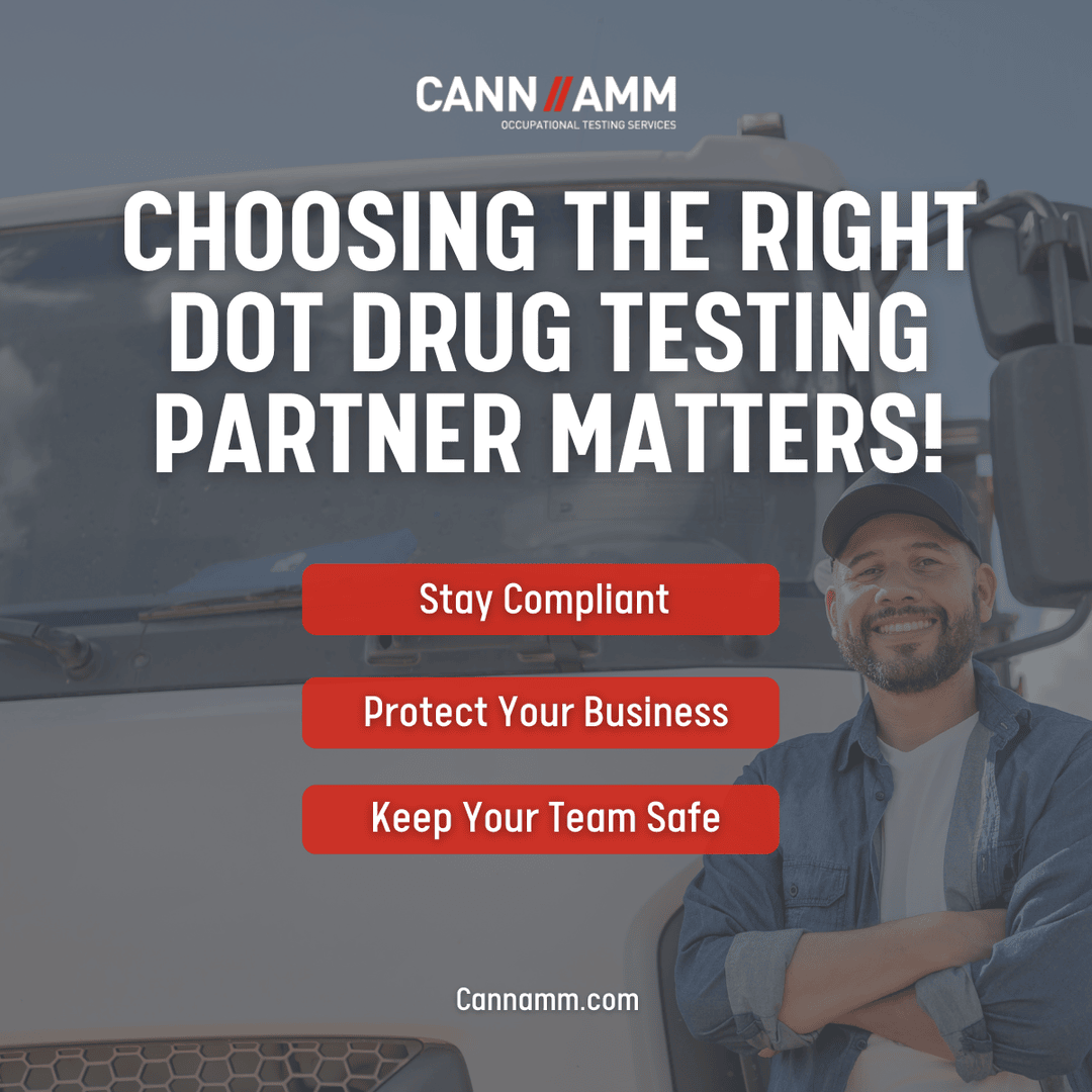 CannAmm's tweet photo. At CannAmm, we help you stay compliant and avoid risks with trusted testing solutions tailored to your needs.

📞Contact us to learn how we can support your team: https://t.co/gkR4xUJ5wD 

#CannAmmServices #ComplianceMatters #OccupationalSafety #DrugTesting #DOTTesting https://t.co/5zOWkto29N