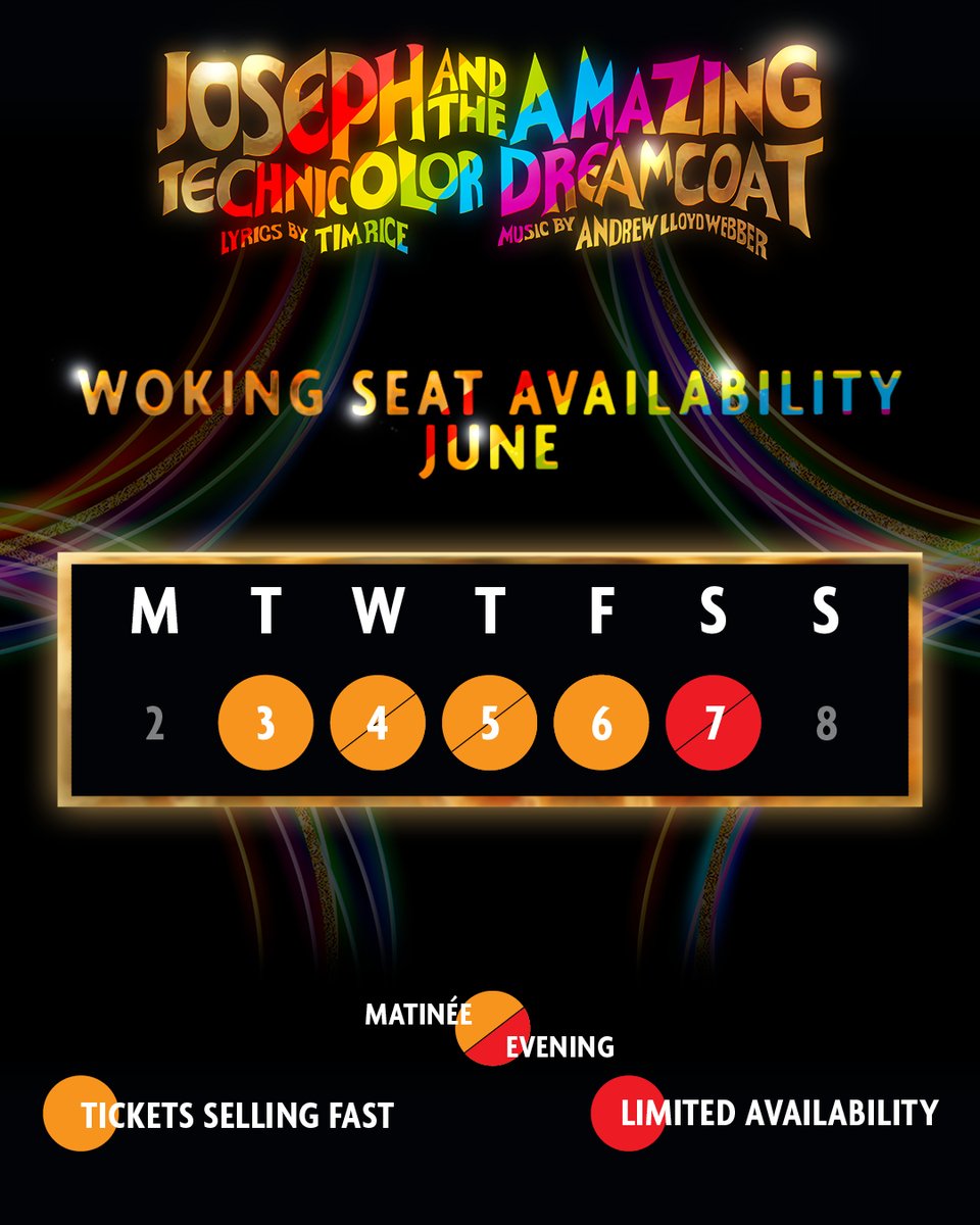 🌈 Planning a trip to see Joseph and the Amazing Technicolor Dreamcoat?

With best availability on weekday performances, now’s the time to grab your dream ticket!

Don't miss this multi-award-winning musical, starring #JoeMcElderry as Pharaoh. 

🎟️ atgtix.co/4ksaSDm