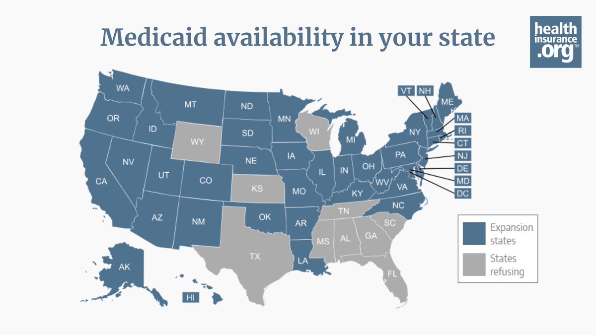 hio_org's tweet image. Click here healthinsurance.org/medicaid/ to see specific details about your state’s Medicaid program, how to apply, who is eligible for Medicaid, and whether the state has expanded Medicaid.