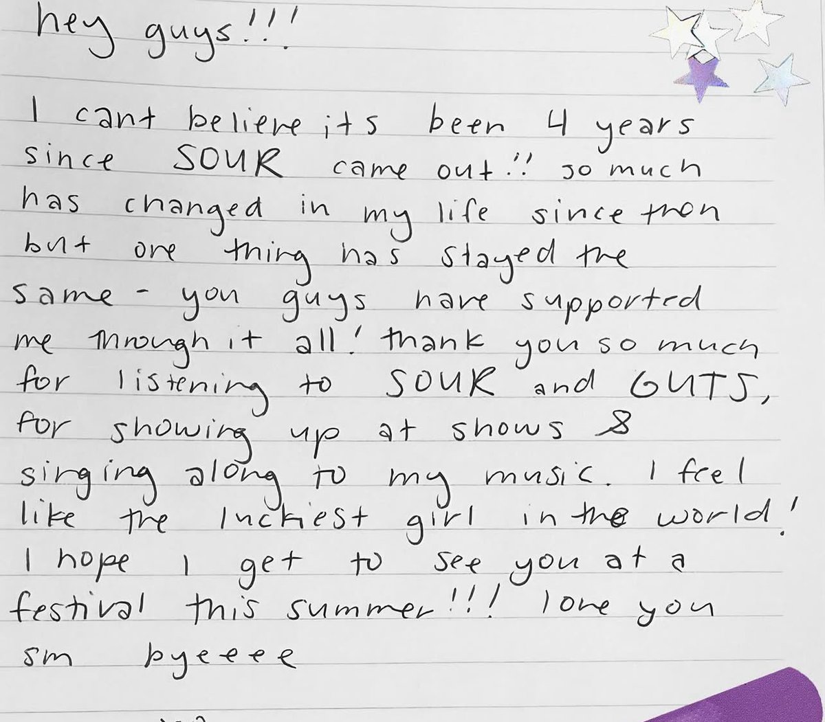 “i feel like the luckiest girl in the world” OR3 IS DEFINITELY NAMED LUCK