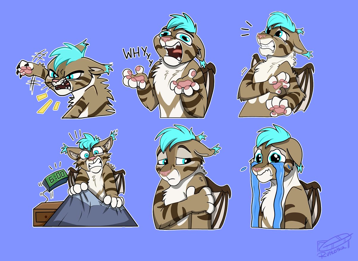 BlueLittlePaws's tweet image. Finished Sticker YCH and one custom sticker! :D 
For @highbatpony

If you want YCH like this, please check out my profile :)