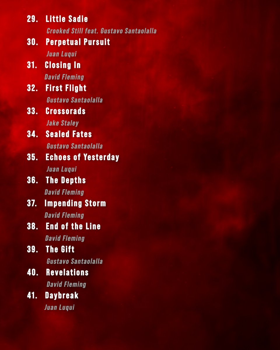 SonySoundtracks's tweet photo. The album you've been waiting for.

#TheLastofUs Season 2 soundtrack drops this Friday — featuring score tracks from original game composer Gustavo Santaolalla, Season 1 co-composer David Fleming, additional composer Jake Staley, and guitarist Juan Luqui. 

The album also includes songs heard in the series from Crooked Still and Ashley Johnson, as well as Bella Ramsey’s performance of “Take on Me” as Ellie in Episode 4.