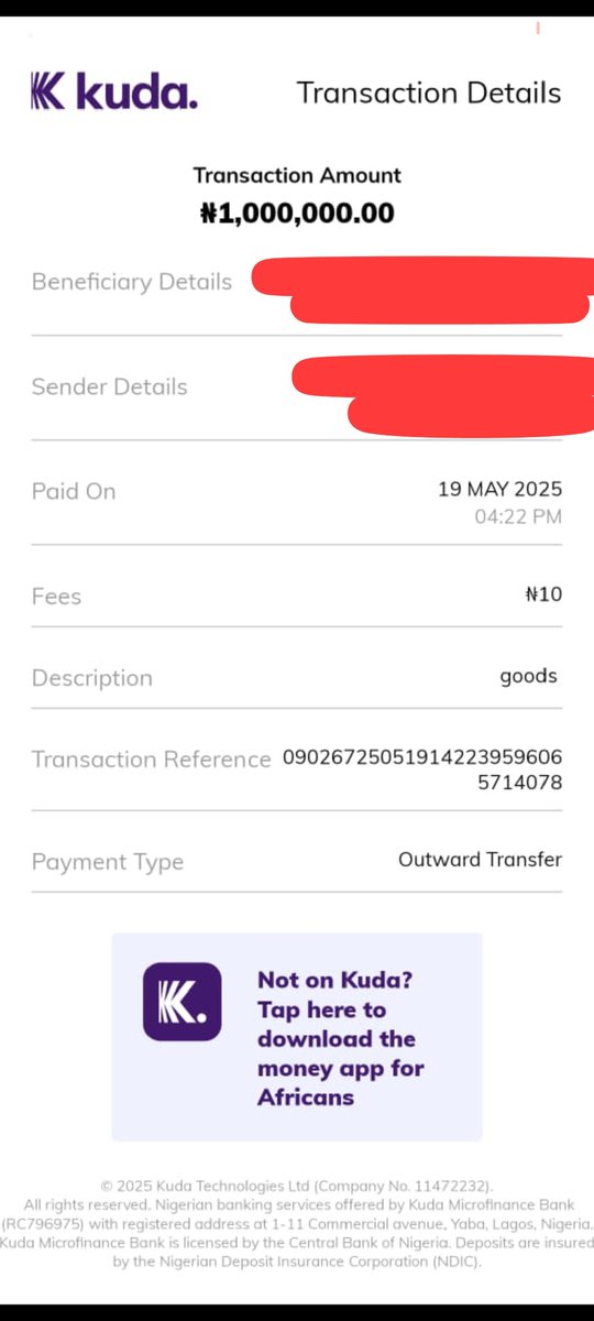 ugwu101's tweet photo. @joinkuda @kudahelp_ng I made transfer since 2 days ago now and yet they haven't received it yet..I messaged you yet no reply.
Worst is that my account now can't even make a transaction, no single excuse from kuda ofwhy...@cenbank please kindly look into this..my account please😭 https://t.co/3LADI5eo5N