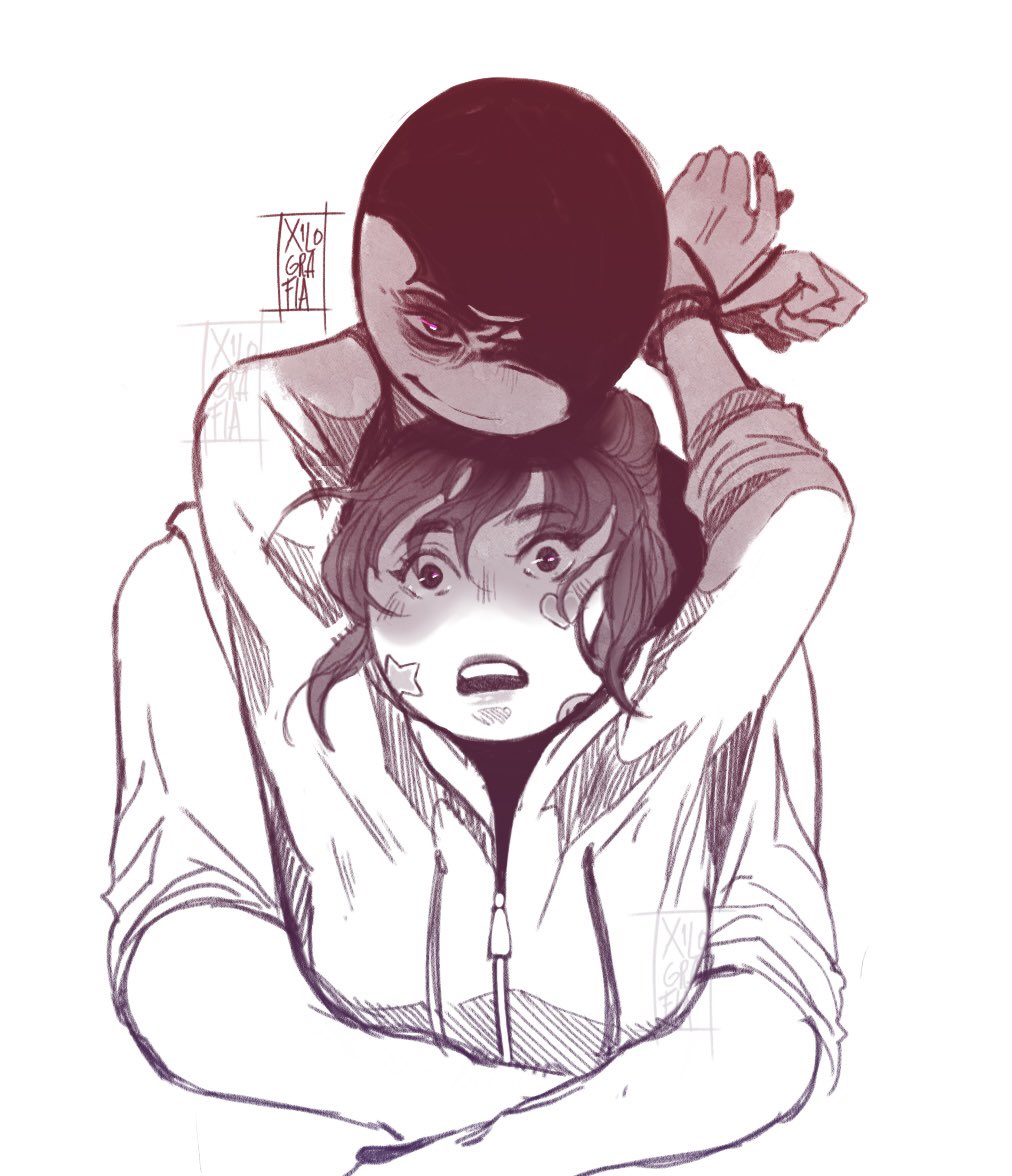 Xilograph's tweet image. I remember my friends asked me for a sketchs a long time ago, but I don't think I ever posted them.
#Sketchs #YourBoyfriendGame