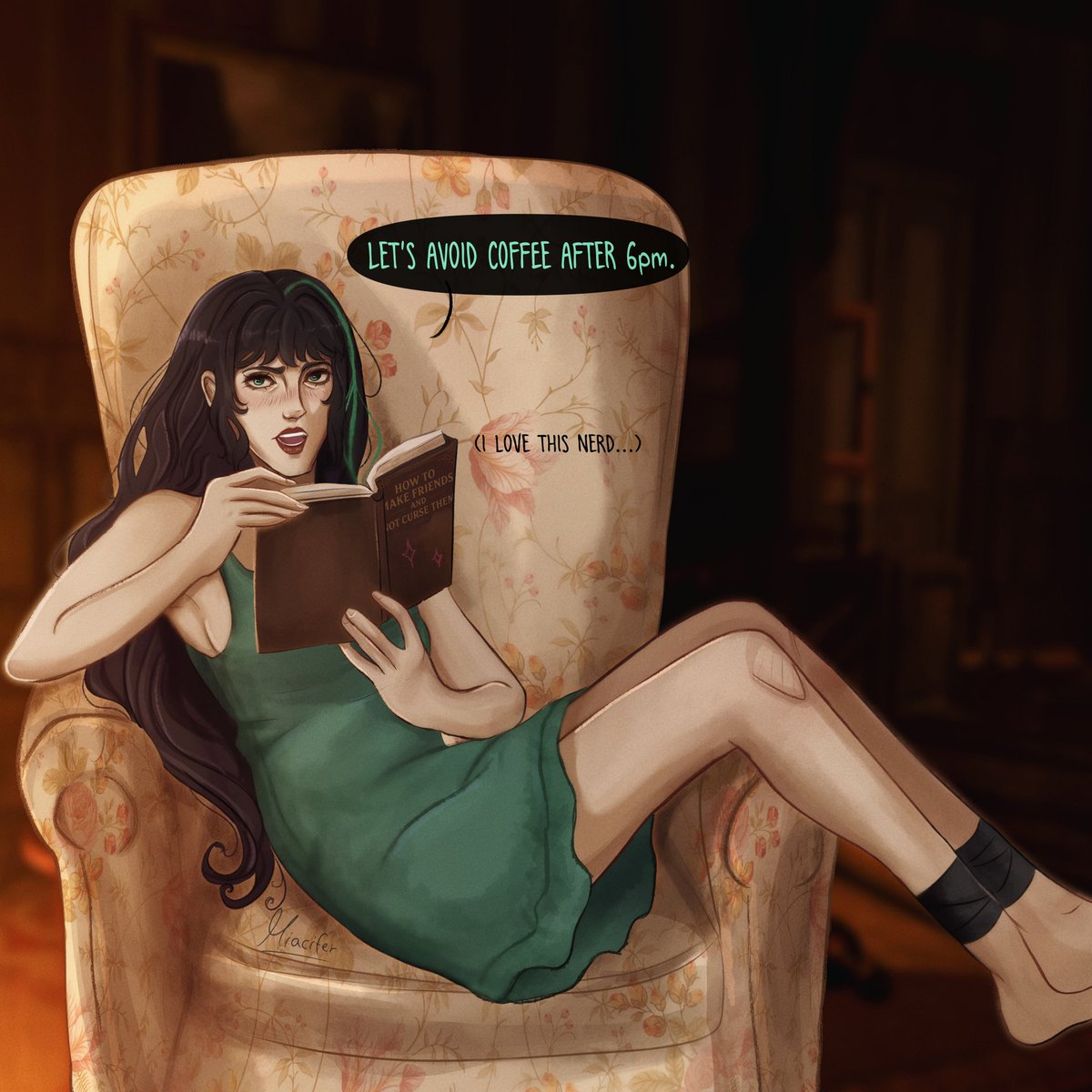 Tara did not sign up for this...☕️
I like to believe Gale lets out his goofy side even more when sleep deprived and full of coffee haha
#BG3 #galedekarios