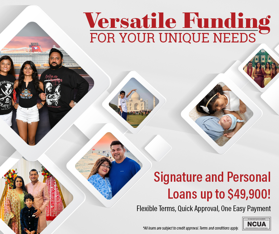 Your dreams, our support—now with rates starting as low as 7.99% APR*! Signature and personal loans up to $49,900. Apply today! bit.ly/3RYqJxc #PlatinumFCU #SummerVacation