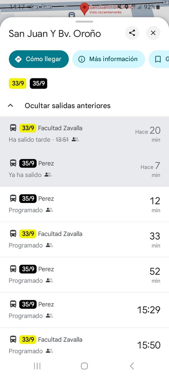 Hola <a href="/MuniRosario/">Municipalidad de Rosario</a> te cuento que el 35/9 está haciendo cualquiera desde  hace semanas. Esos dos que dicen que pasaron no lo hicieron y sigo esperando. Saludos.