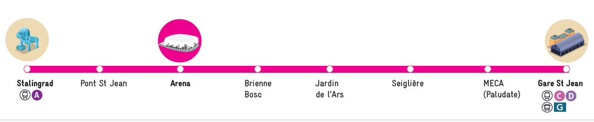 TBM - Transports Bordeaux Métropole (@info_tbm) on Twitter photo 🥊 Hexagone MMA – 20h <a href="/ArkeaArena/">Arkéa Arena</a>
🚍 Navettes Aréna toutes les 7 min dès 18h :
➡️ Tram A → Stalingrad
➡️ Tram C/D → Gare Saint-Jean
⚠️ Arrêt Porte de Bourgogne non desservi (travaux Pont de Pierre)
👉 Traversez à pied ou prenez C/D vers la gare.
Détails ici : 🥊 Hexagone MMA – 20h <a href="/ArkeaArena/">Arkéa Arena</a>
🚍 Navettes Aréna toutes les 7 min dès 18h :
➡️ Tram A → Stalingrad
➡️ Tram C/D → Gare Saint-Jean
⚠️ Arrêt Porte de Bourgogne non desservi (travaux Pont de Pierre)
👉 Traversez à pied ou prenez C/D vers la gare.
Détails ici :