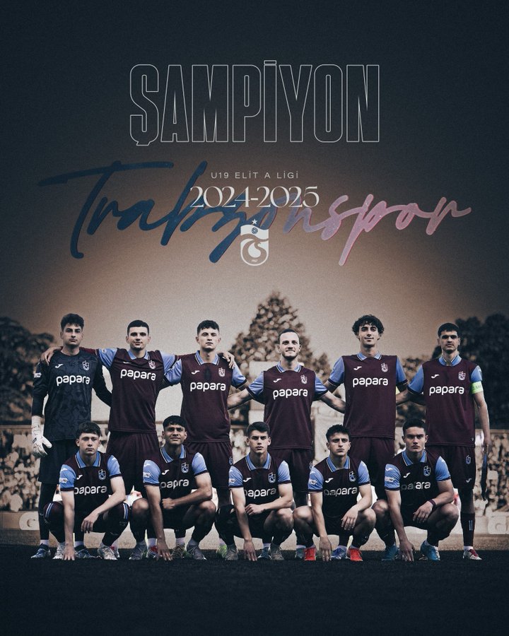 TEBRİKLER ŞAMPİYON

U19 Elit A Ligi’nin 37. haftasında deplasmanda Bellona Kayserispor’u 3-1 mağlup ederek bitime iki hafta kala şampiyonluğunu ilan eden #Trabzonspor U19 Takımımızı ve teknik ekibimizi yürekten kutluyoruz.

Avrupa'da tarih yazan ve son 5 sezonda 3. defa