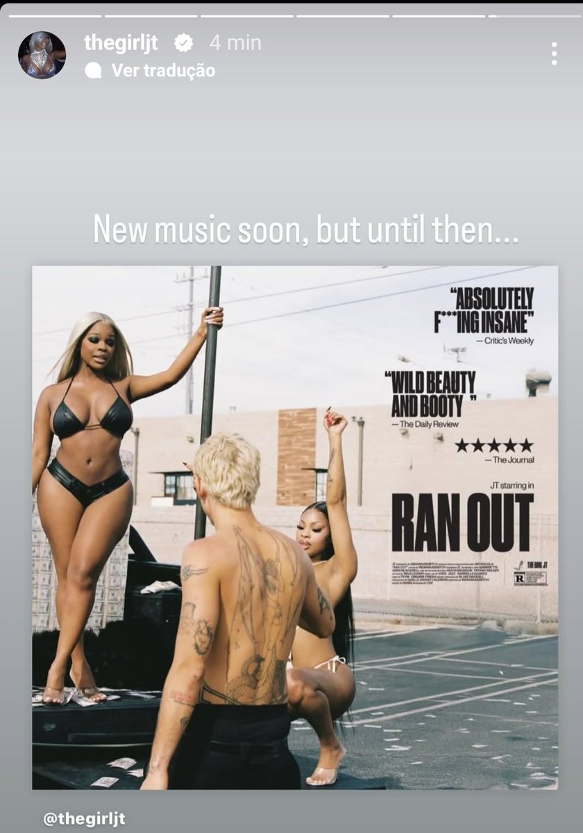 jt announces new music coming soon via IG