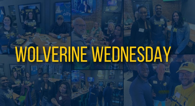 Join us tonight at Nora Mac’s in Ballantyne for our monthly Wolverine Wednesday! #GoBlue