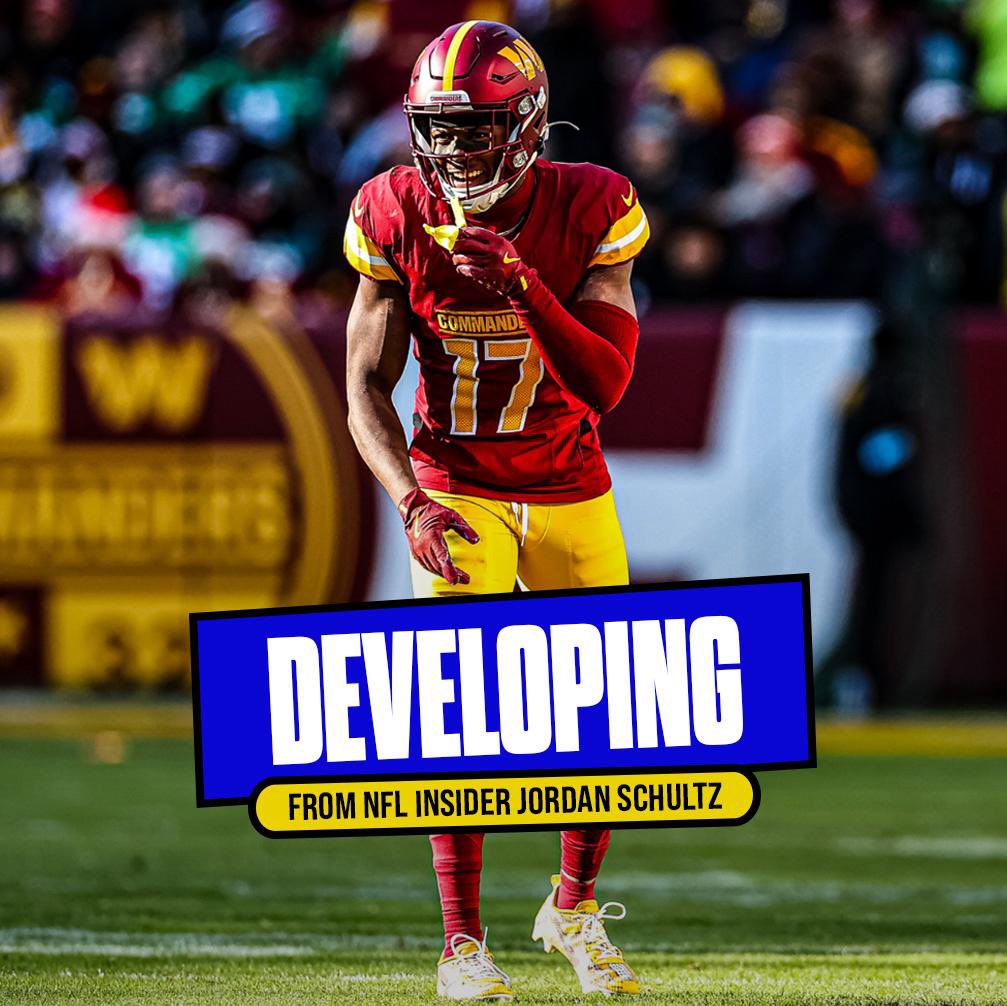 Schultz_Report's tweet photo. #Commanders All-Pro WR Terry McLaurin was not at practice today as offseason workouts continue. He had been a full participant previously and is entering the final year of his contract.

Worth monitoring as Phase 3 of Washington’s program kicks off in under a week… https://t.co/JgQAh4eC6y
