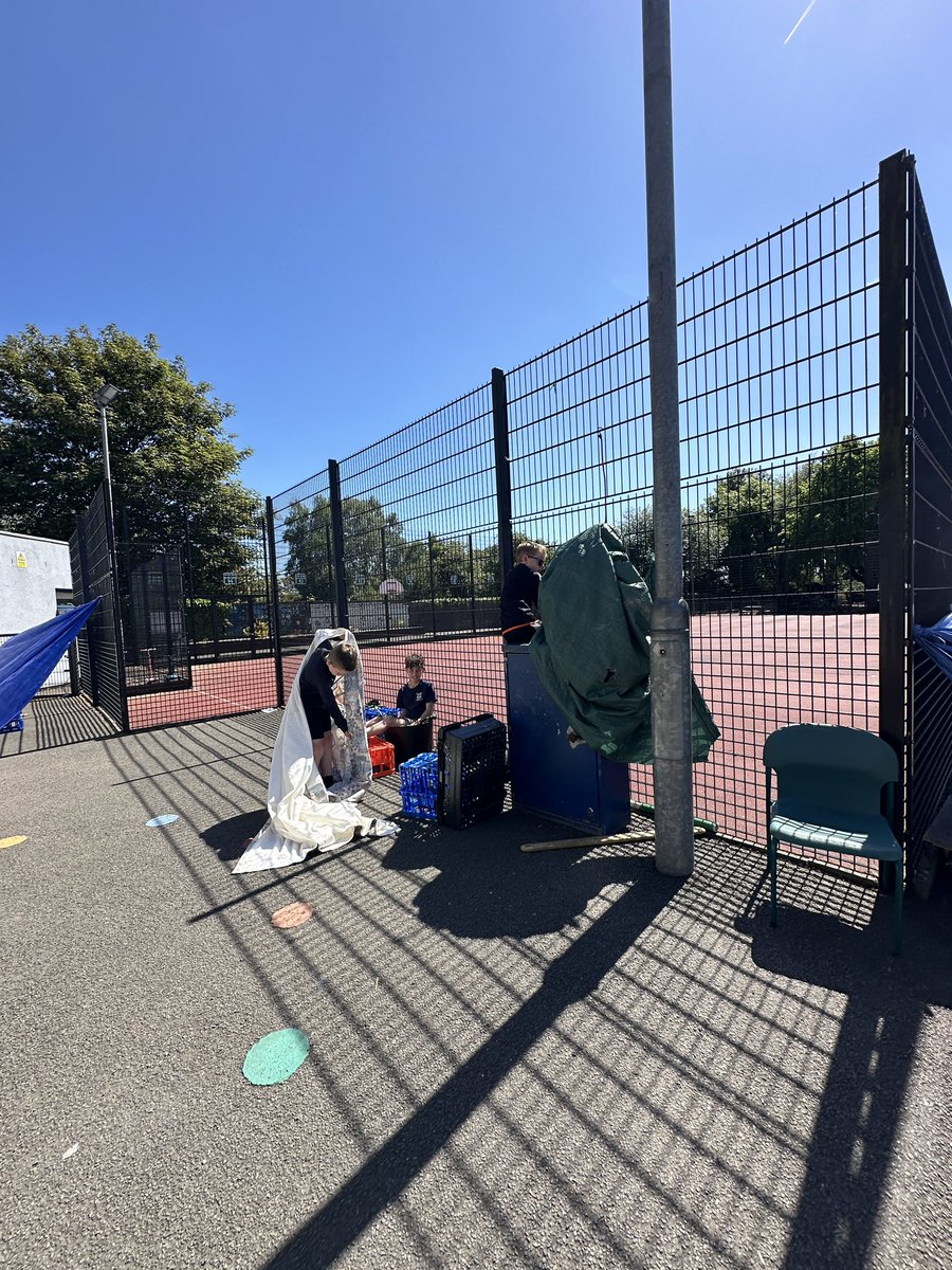 What a gorgeous afternoon for our Loose Parts play! ☀️ Lots of creative shelters built using tarpaulins to keep us cool in the shade. Loving the teamwork and imagination! 
<a href="/MissRankinLVPS/">Miss Rankin P4R</a>