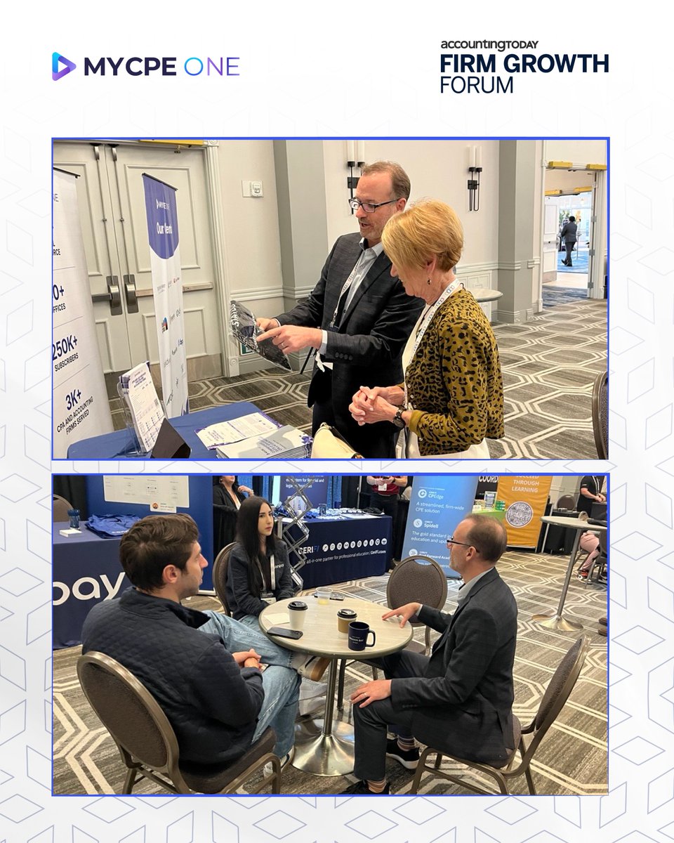 mycpeone's tweet image. Day 1 at #FirmGrowthForum2025 brought big ideas &amp;amp; bold conversations! 💬

Meet us at Booth 34 in San Diego — let’s talk smart growth.

#MYCPEONE #SmartConversations #Accounting