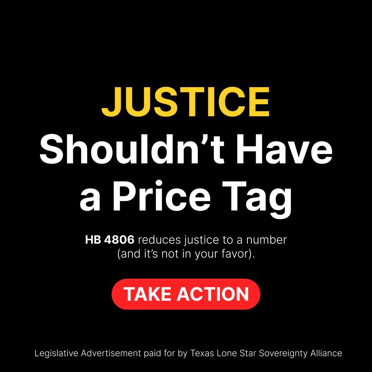 TexasBill_Org's tweet photo. If someone you love is hurt, HB 4806 says your pain has a SMALL price.
This bill protects BIG corporations. Not you.
✊ Don't let them get a discount justice.
TAKE ACTION NOW👉 https://t.co/W4lRFSS3bR
#txlege #texas #hb4806 https://t.co/SJDOWnIa0P