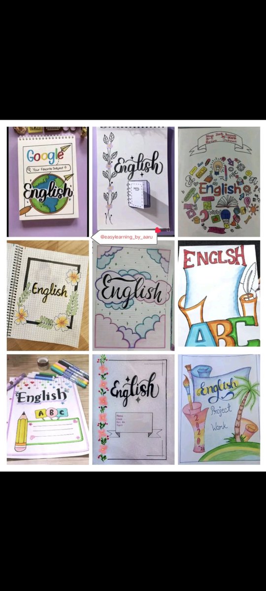 easylearnbyaaru's tweet image. File front page design #schoolproject #student #studyadda #pagedesign #namepage #filepagedecoration #frontpage #drawpage #drawing