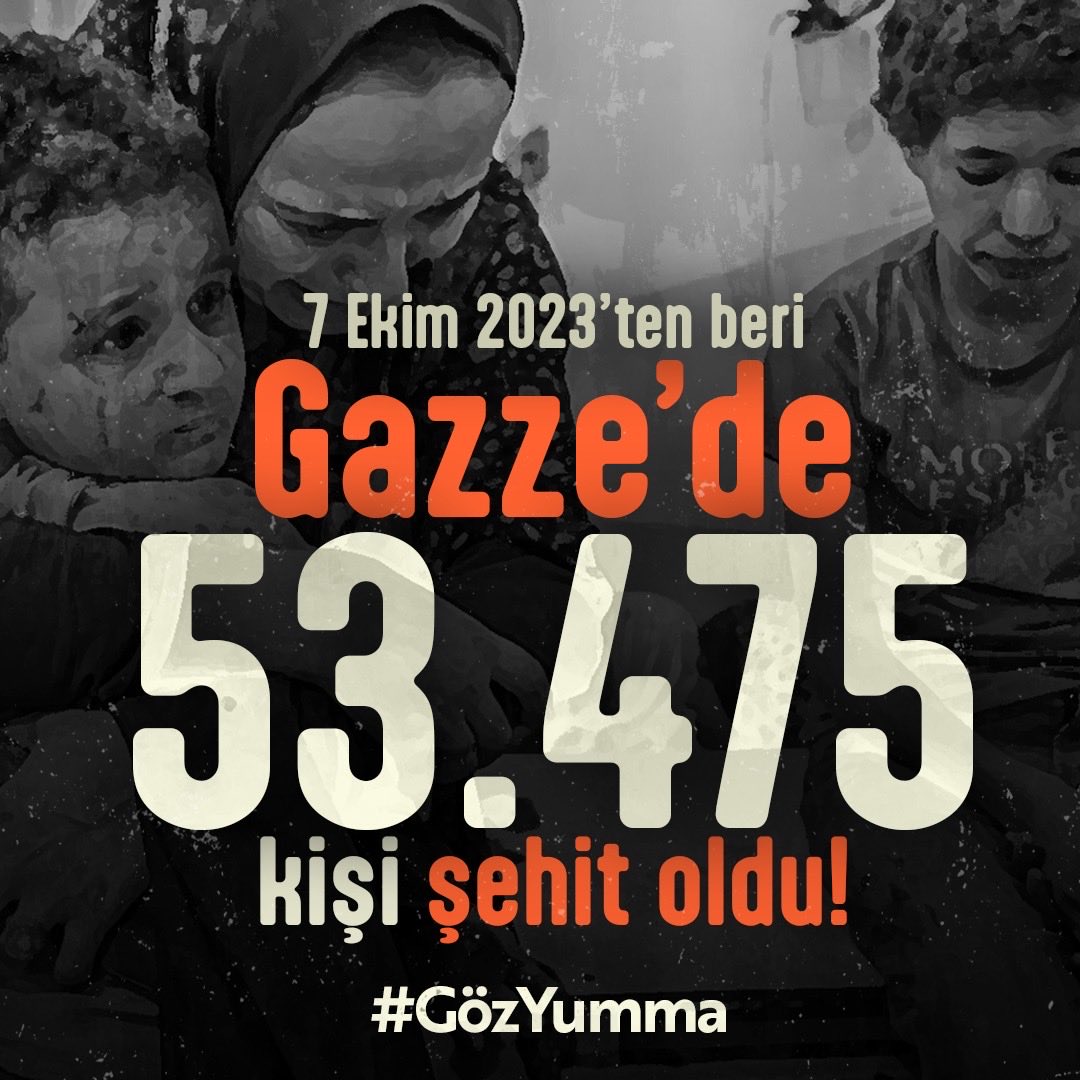 Ey insanlık, nerede kaldı senin şefkatin?
Filistini savunmak için müslüman olmanıza gerek yok, vicdan sahibi olmanız yeterli!
Terör devleti İsrail’in zulmüne dünya sessiz kalıyor.
Ama sen #GözYumma
#Stopisrael
#FreePalestine
