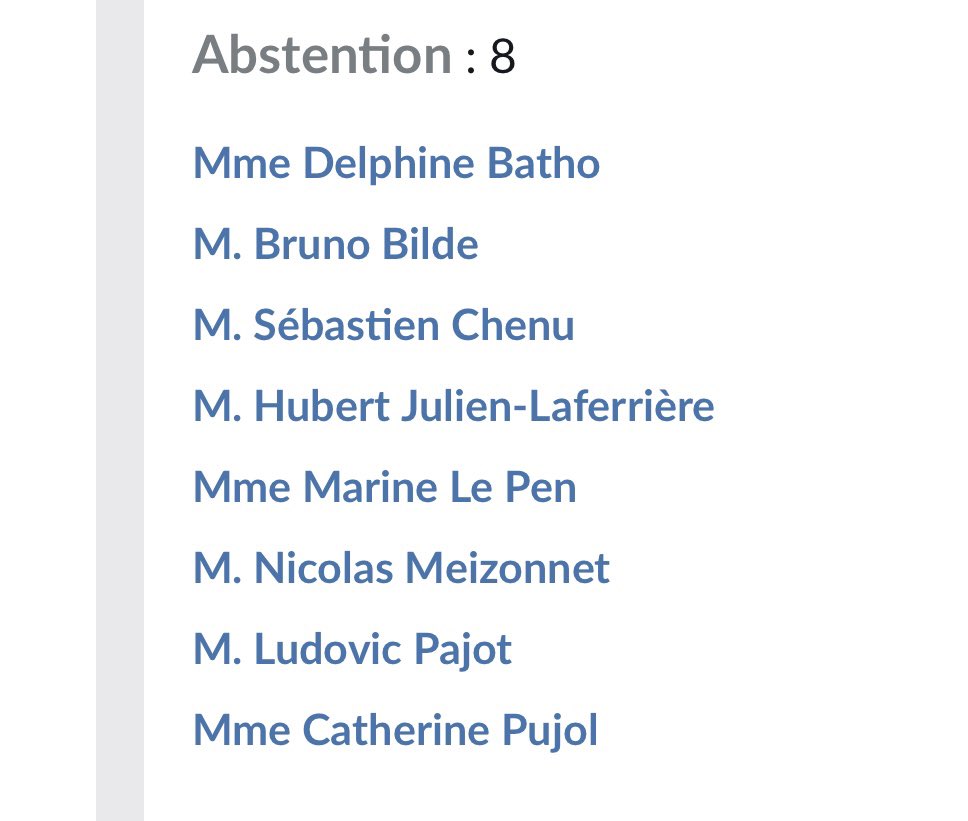 MathieuMlefevre's tweet photo. Madame Le Pen parle beaucoup, mais quand il s’agit d’agir il n’y a plus personne.

Pour mémoire son vote sur la loi « séparatisme » ⤵️

https://t.co/MaDojMjyv1 https://t.co/klCPmjWs1U