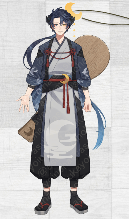 asukayoinoha's tweet image. 初配信で使用した自己紹介カードと、全身絵です!
僕こと宵ノ羽アスカが、どんな人と成りなのか少しでも知ってもらえたらうれしいです
また、こちらを参考にお絵描きなどしてくださったらめちゃくちゃ喜びますので是非「#宵ノ羽絵巻」のタグを付けて投稿下さい!ゆっくりながら巡回にゆきます!