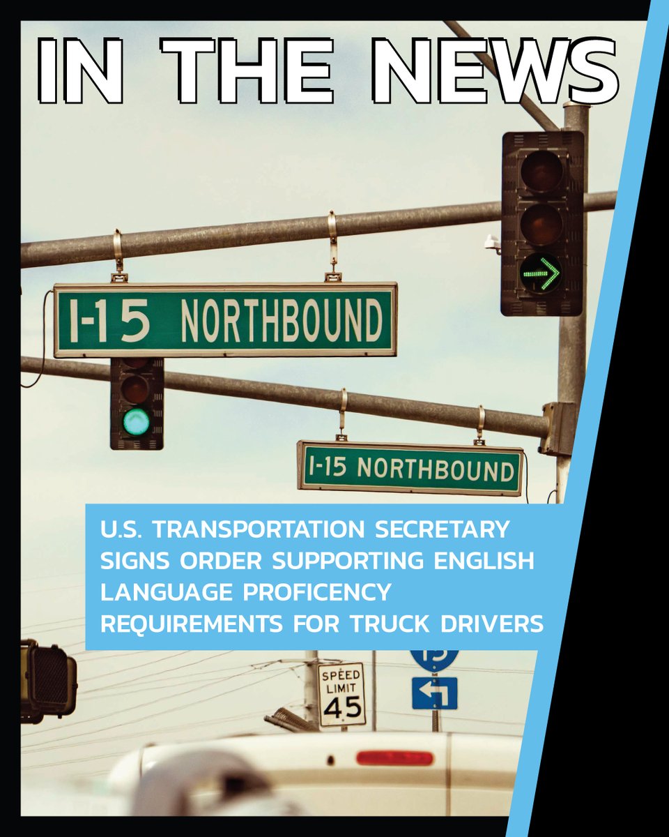 DiamondIntTrux's tweet image. Does your route have a section in the U.S? An order was signed in Austin, Texas, U.S.A. yesterday morning announcing new guidelines that will place truck drivers out of service if they can&apos;t demonstrate proficiency in English. Read the full story: loom.ly/_zV7IBM