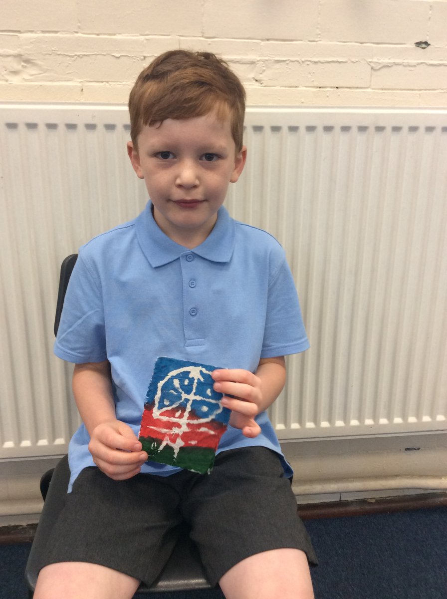 We are artists! Grasshopper class are thrilled with the results of their batik work in art.