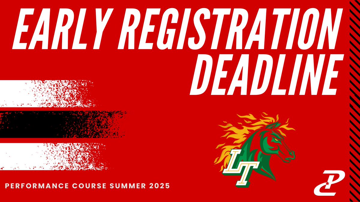 Performance Course (@pcnowisthetime) on Twitter photo The Early Registration Deadline for <a href="/LebanonTrailHS/">Lebanon Trail</a> is just 1 day away!
#NOWISTHETIME to go ALL IN towards being the best athlete, teammate & person possible❗
Secure your spot by tomorrow, May 22nd to save 💰!
Take advantage by getting signed up NOW! ⬇️ The Early Registration Deadline for <a href="/LebanonTrailHS/">Lebanon Trail</a> is just 1 day away!
#NOWISTHETIME to go ALL IN towards being the best athlete, teammate & person possible❗
Secure your spot by tomorrow, May 22nd to save 💰!
Take advantage by getting signed up NOW! ⬇️