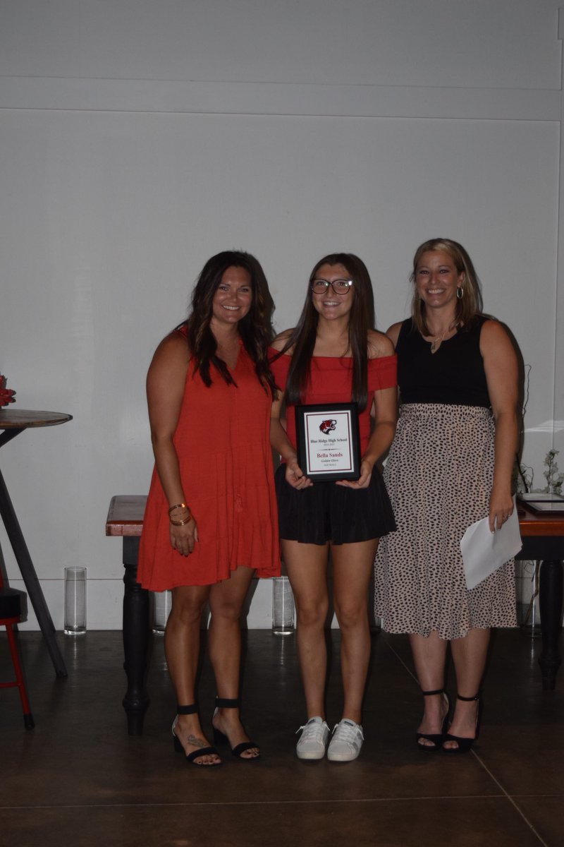 Varsity Team awards went to: 
Grace Tompkins - Silver slugger 
Bella Sands - Golden Glove 
Madison Jennings - #hardworkmatters