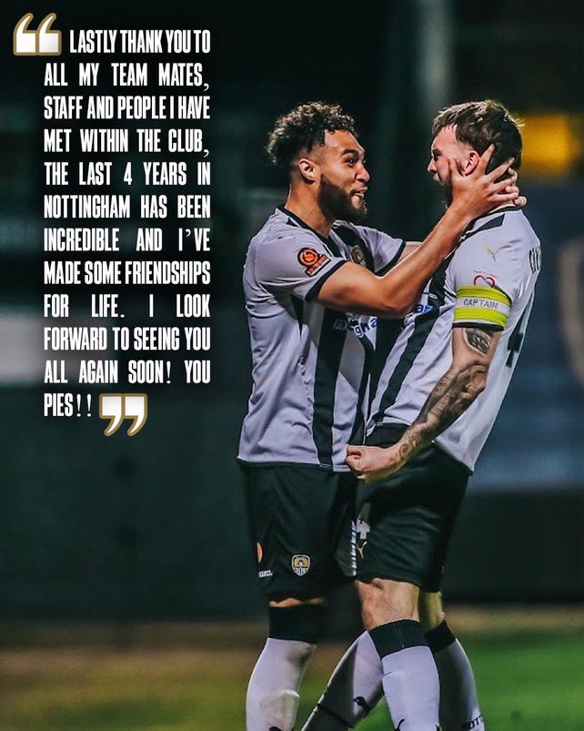 Thank you <a href="/Official_NCFC/">Notts County FC</a> YOU PIES! 🖤🤍🥧