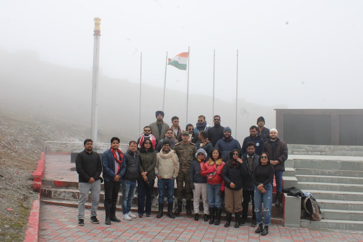 As part of #BharatDarshan, the OTs visited the iconic Nathula Pass today. Surrounded by stunning views and steeped in history, it was a memorable experience that offered insights into India’s border heritage and strategic importance. #IncredibleIndia #Sikkim