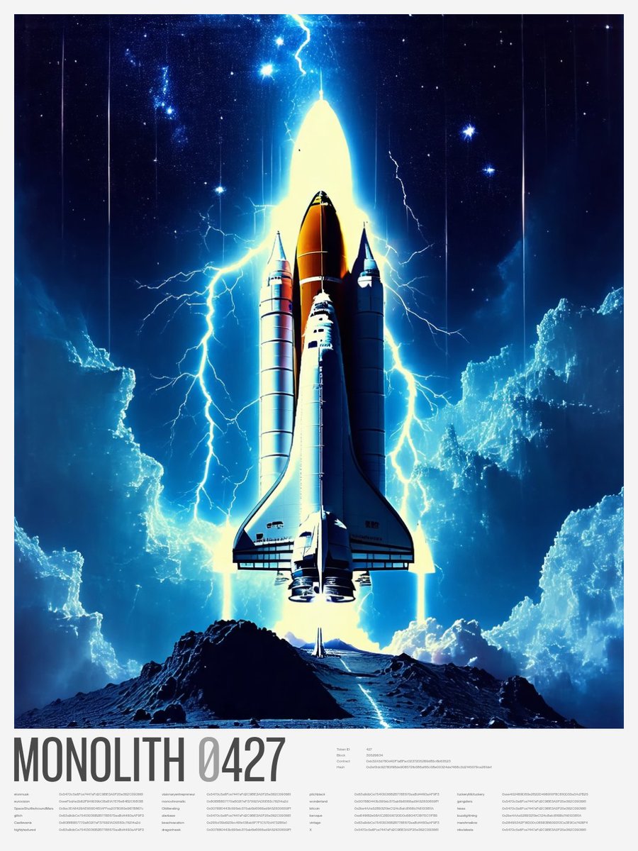 🆕 Monolith #427
mnlth.ai/token/427