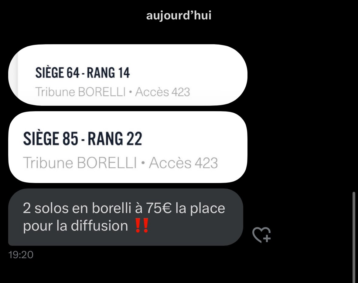 Billets PSG 🇨🇷 tweet media