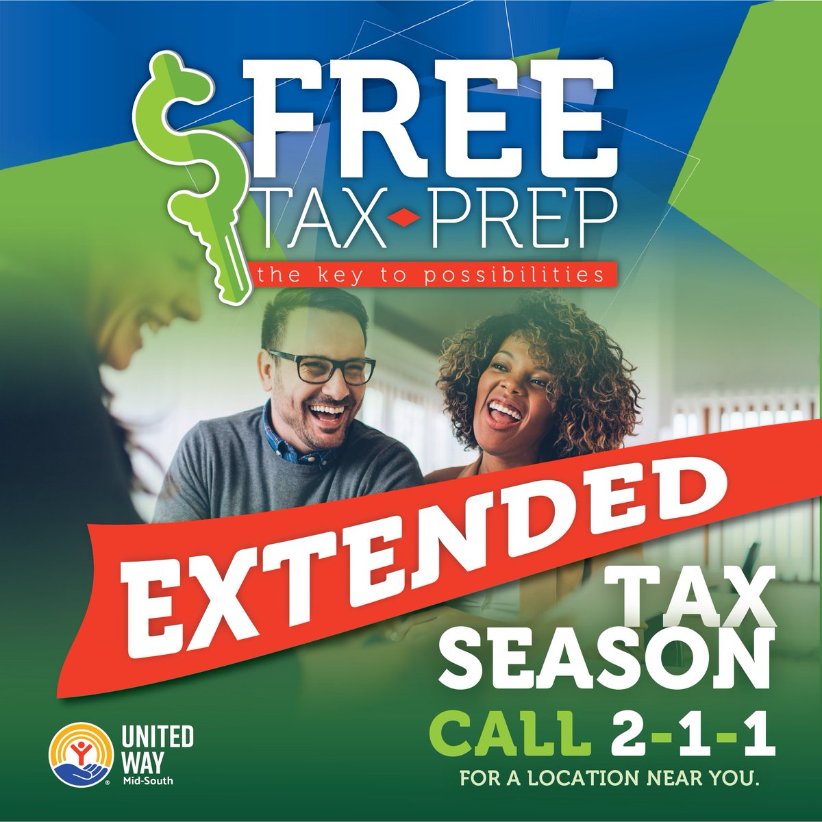 United Way of the Mid-South has extended its free tax preparation services through June 21. Services are available at United Way Plaza, located at 1005 Tillman Street, Memphis, TN 38112, on Thursdays and Fridays from 9 AM to 3 PM, and Saturdays from 10 AM to 3 PM.