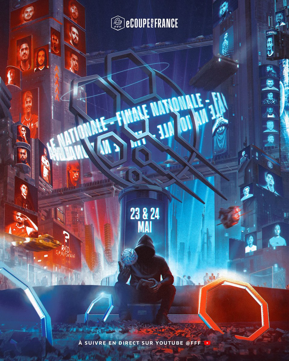 𝟯𝟮 𝗷𝗼𝘂𝗲𝘂𝗿𝘀 𝗹𝗲𝘀 𝘆𝗲𝘂𝘅 𝗿𝗶𝘃𝗲́𝘀 𝘀𝘂𝗿 𝗹’𝗼𝗯𝗷𝗲𝗰𝘁𝗶𝗳 🏆

🎮 Finale Nationale eCoupe de France
📆 23 &amp; 24 mai 
📍 Clairefontaine 
📺 Live le 24 mai dès 10h15 
🔗 youtube.com/fff