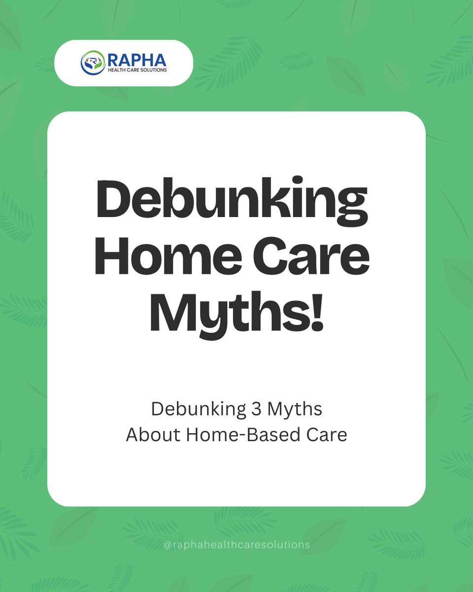 RaphaHealtth's tweet photo. Let's clear up some common misunderstandings about home-based care! 🤔 

#HomeCareMyths #DebunkingMyths #HomeBasedCare #AgingInPlace #EdmontonSeniors #AlbertaHealthcare #PersonalizedCare #TrustedCare #RaphaHealthcareSolutions #InHomeCare #MythVsFact #SeniorSupport #CareOptions https://t.co/4bRaBxQzcI