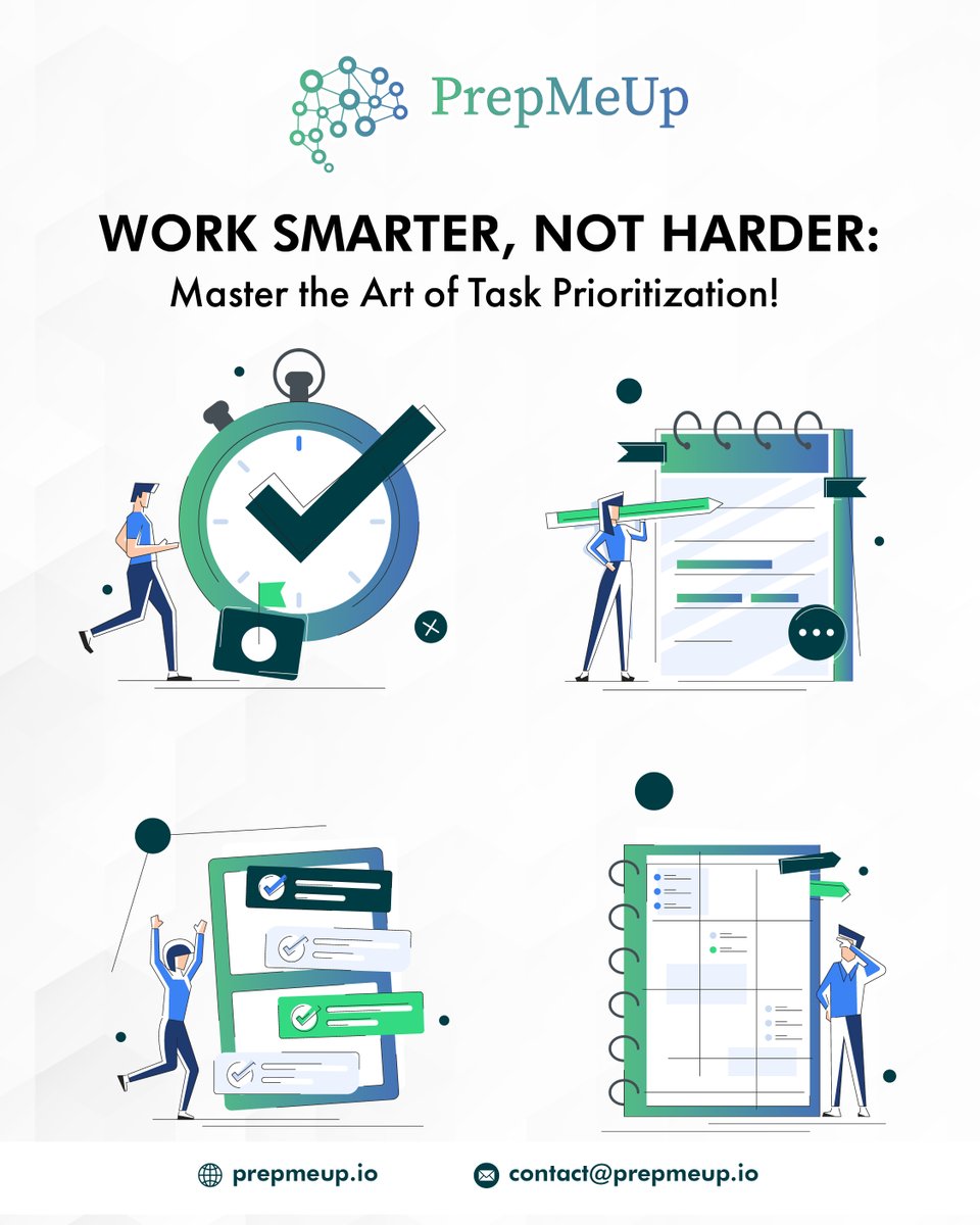 PrepMeUp_io's tweet photo. Prioritizing tasks = working smarter. I group tasks into High, Medium &amp; Low, focus on high-impact ones, and adjust regularly. It’s a habit that fuels growth—not just productivity.
#Productivity #TaskManagement #Focus #Growth https://t.co/f3GuQz5rw8