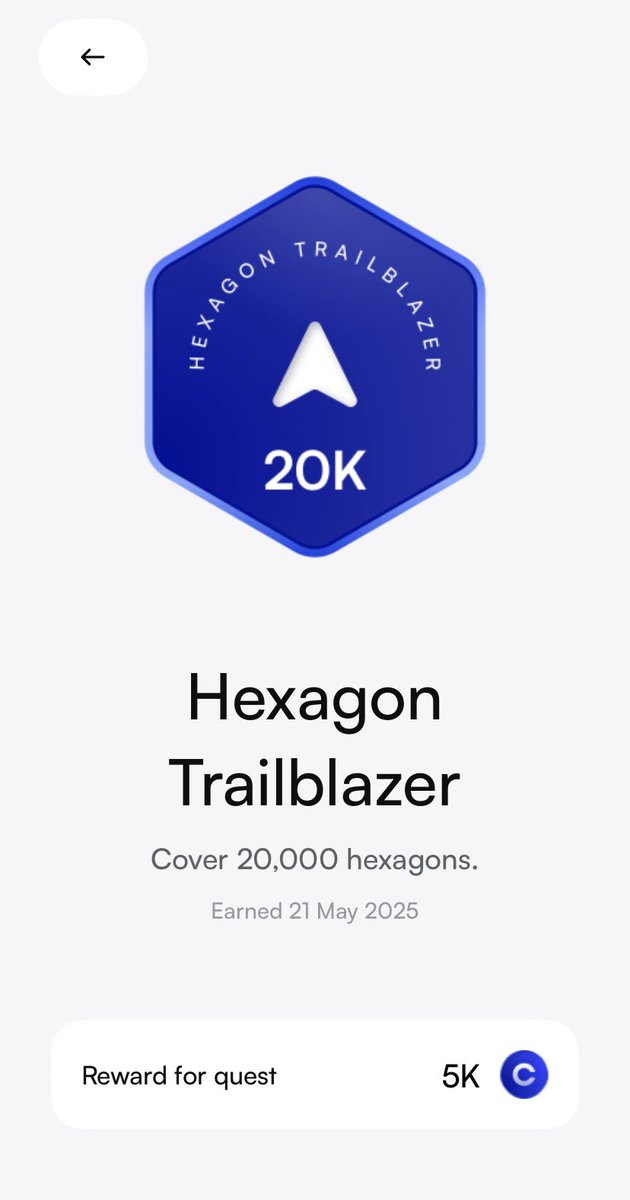 0xroyaltyy's tweet photo. 🚨 I hit 20,000 hexagons on @silencioNetwork today and earned the Hexagon Trailblazer badge.

But here’s a funny part: I almost quit.

When I joined in April and saw that my neighborhood was already covered, I got demotivated.

But then I thought to myself:

🔷 DePIN is here to stay.
🔷 What Silencio offers is long-term.
🔷 Valuable noise data is up-to-date data.
🔷 I could still contribute by covering
NEW areas (even if it meant traveling out of my neighbourhood).

Fast forward:

➡️ I found several areas that are yet to be covered, and it’s been fun.

Covering 20,000 hexagons in a MONTH feels like a remarkable accomplishment.

And knowing that I’m making real impact makes it more fulfilling.

Who else is contributing to @silencioNetwork in their city? Let’s connect! 

If you’re wondering what Silencio is about, drop me some comments.👇🏽