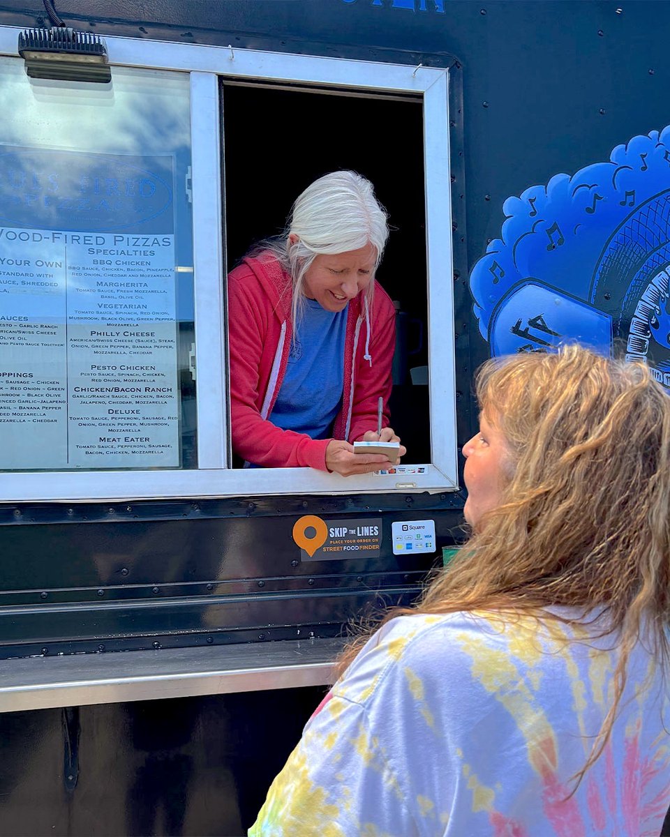 TRUEfitnesstech's tweet photo. A beautiful day for pizza! 🍕 A huge shoutout to Blues Fired Pizza for rolling up and serving up some fire (literally 🔥) pizzas right from their wood-fired oven. 

Nothing brings people together like good food and good vibes. Thanks for making our day delicious! https://t.co/tyRU39HWZL
