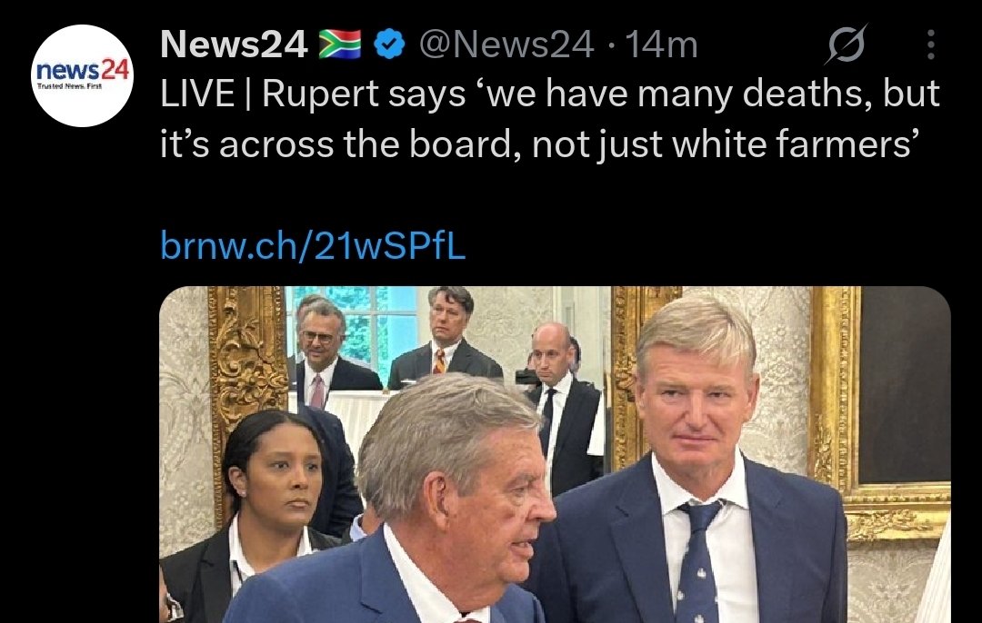 Whenever racist whites tweet about "white genocide" , we reply with the below picture . Rupert says its across the board and not only whites.

Please save it

#SAinUSA