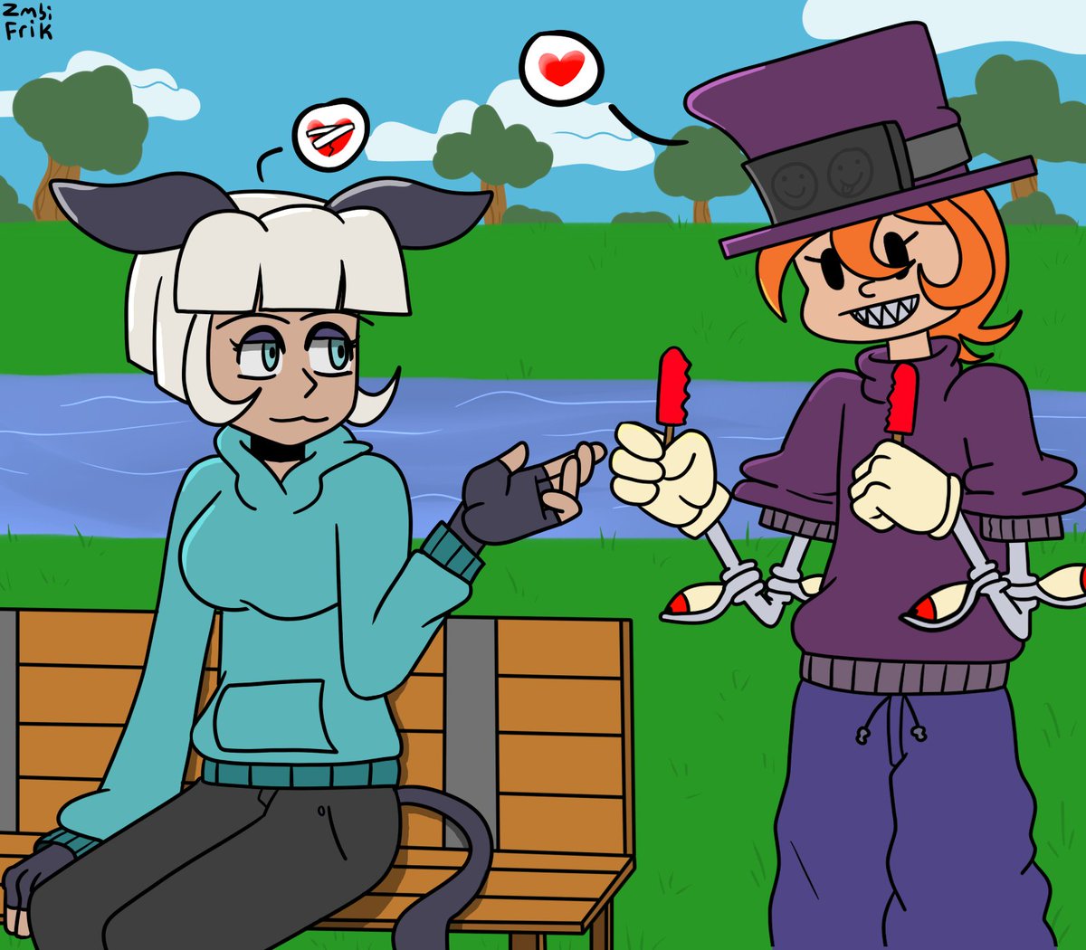 ZmbiFrik's tweet image. Sharing a Popsicle
#skullgirlsfanart