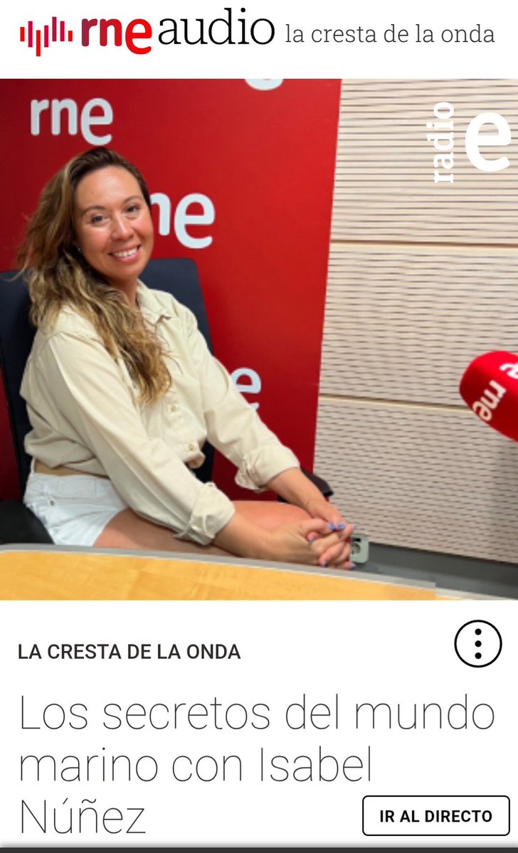RAICEX (@raicex_es) on Twitter photo 🌊 Seguimos dando voz a quienes investigan para cuidar el planeta de la mano de <a href="/eduolpe/">Eduardo Oliver</a> e Isabel Núñez, experta en ciencias marinas y conservación 🌍Hablamos de ciencia, comunidad y océanos #CientificosEnLaOnda <a href="/ree_rne/">Radio Exterior</a> @
🎙 tinyurl.com/3ue9ex8w
<a href="/comunidadECUSA/">ECUSA</a> <a href="/srap_ieap/">SRAP-IEAP</a> 🌊 Seguimos dando voz a quienes investigan para cuidar el planeta de la mano de <a href="/eduolpe/">Eduardo Oliver</a> e Isabel Núñez, experta en ciencias marinas y conservación 🌍Hablamos de ciencia, comunidad y océanos #CientificosEnLaOnda <a href="/ree_rne/">Radio Exterior</a> @
🎙 tinyurl.com/3ue9ex8w
<a href="/comunidadECUSA/">ECUSA</a> <a href="/srap_ieap/">SRAP-IEAP</a>