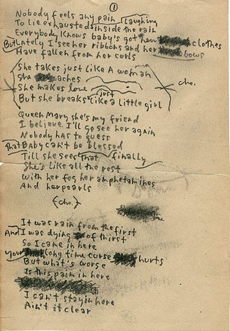 TheExtremeMusi1's tweet photo. "Nobody feels any pain
Tonight as I stand inside the rain
Everybody knows that baby's got new clothes
But lately I see her ribbons and her bows
Have fallen from her curls
She takes #JustLikeAWoman
Yes, she does, she makes love just like a woman"
— Bob Dylan https://t.co/qlJfVpRHwP