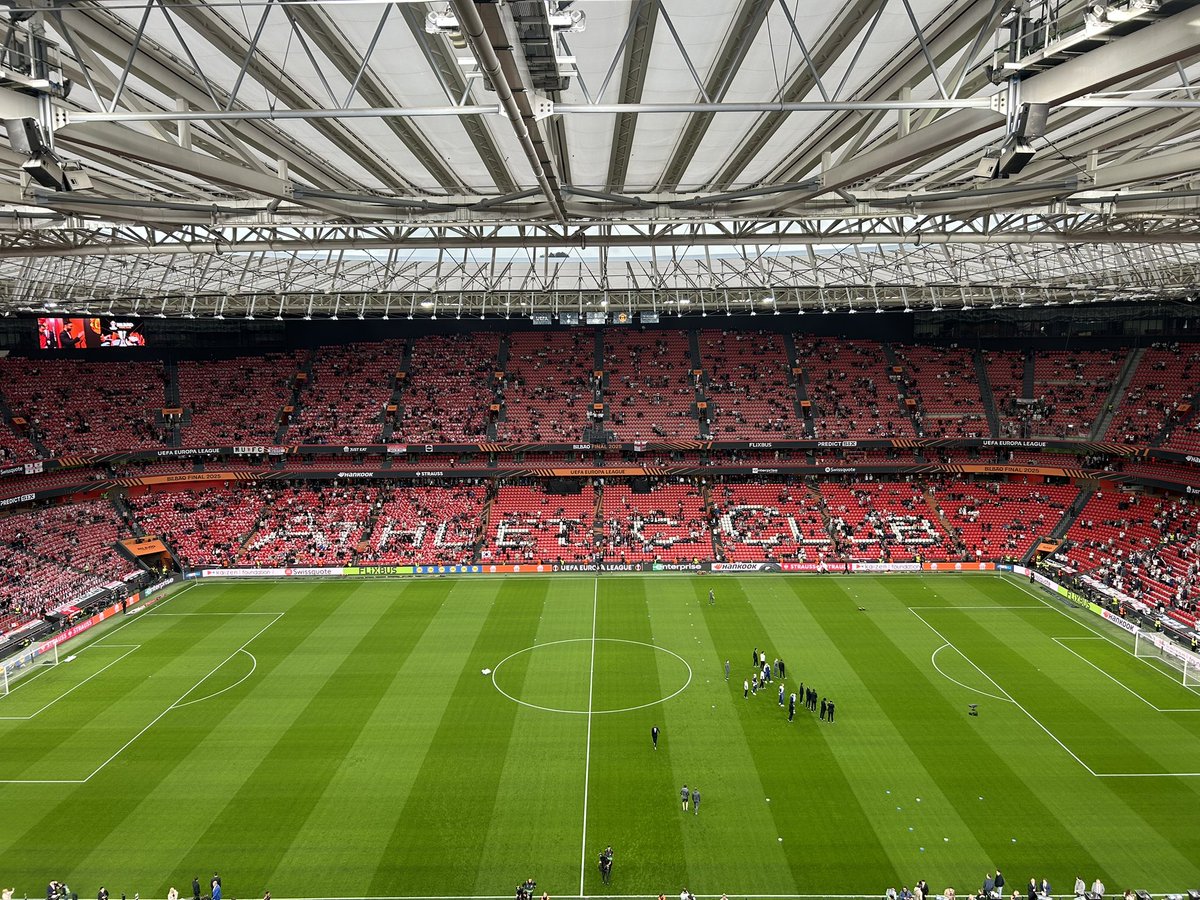 Raff Tindale (@rafftindale) on Twitter photo In position at El Estadio de San Mamés for the Europa League final.
All or nothing. Winner takes all for Tottenham or Manchester United.
<a href="/HaytersTV/">Hayters TV</a> #UELfinal #Spurs #ManUtd
Follow ALL the action on my live ticker for the evening: hayters.com/europa-league-… In position at El Estadio de San Mamés for the Europa League final.
All or nothing. Winner takes all for Tottenham or Manchester United.
<a href="/HaytersTV/">Hayters TV</a> #UELfinal #Spurs #ManUtd
Follow ALL the action on my live ticker for the evening: hayters.com/europa-league-…