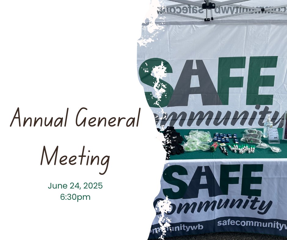 SCWB's Annual General Meeting is scheduled for June 24th at 6:30pm.