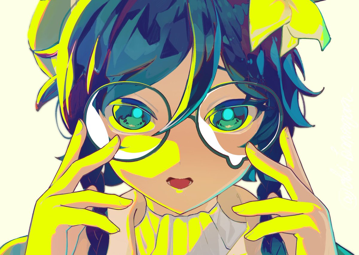 oki_kannyan_'s tweet photo. Crying Glasses💧
 #原神  #Genshin #Venti https://t.co/hZp6JU8y3T