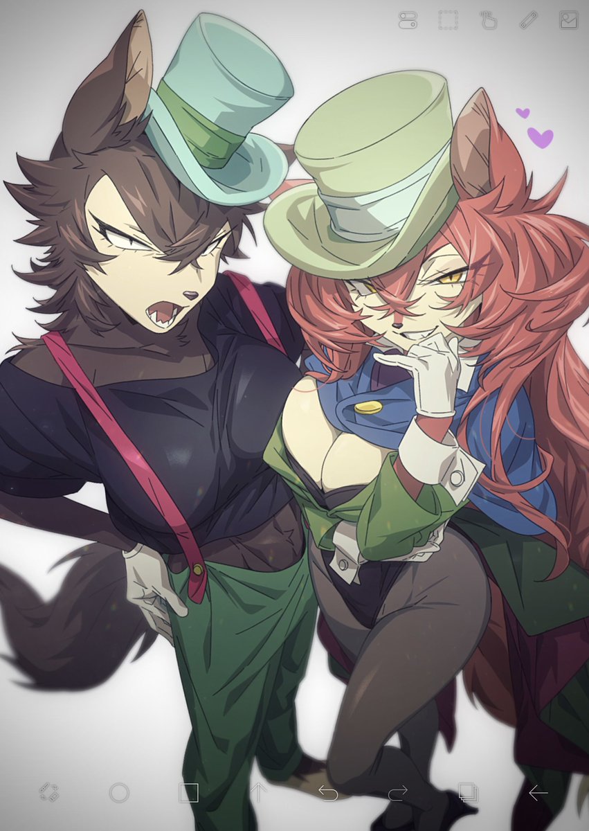 ｸﾖ…⚠️♀🐺🦊