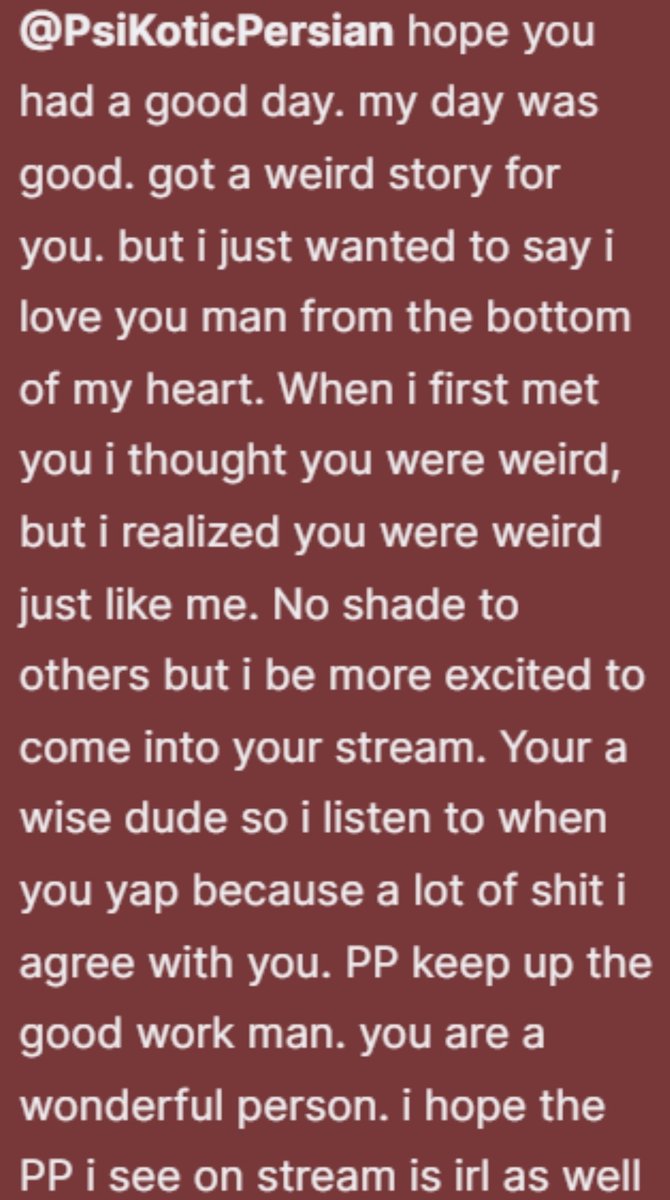 I am not a "big" streamer but when your viewers come at you with this, It do make a mfer feel special #streamer #viewers #twitch #gamer